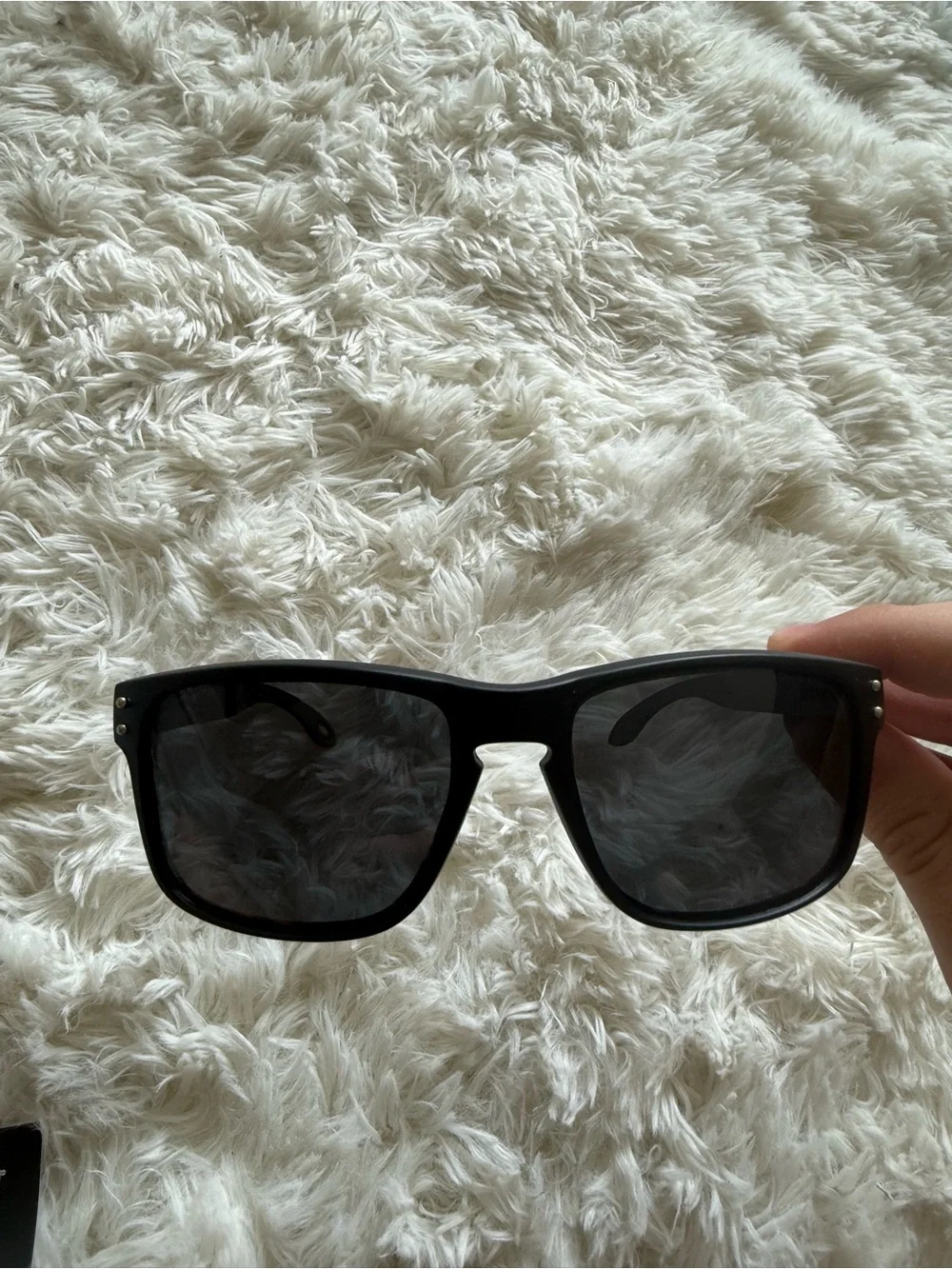 Oakley Black Square Sunglasses with Microbag